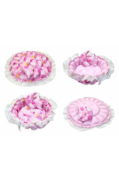 BabyCara Double Face Comfort and Safety with Soft Cotton Multifunctional Play & Sleep and Pet Mat Pink