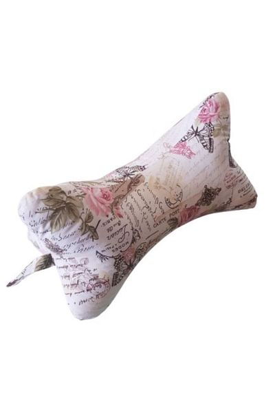 MAGIC DECO WORLD La vie en rose decorative pillow, with ergonomic design for relaxation, reading, traveling