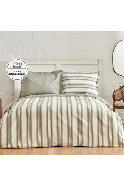 Marilyn Home Çift Kişilik Vintage Nevresim Takımı - Beril Bej