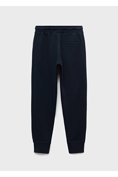 MANGO Kids İpli pamuklu jogger pantolon