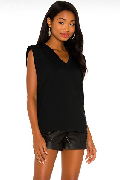 By Kul Design Жіноча блузка з V-подібним коміром, двошарова тканина