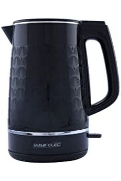 ALSAIF Al Saif Electric Double Wall Kettle 1.7 Liter, 2200 Watts, Black