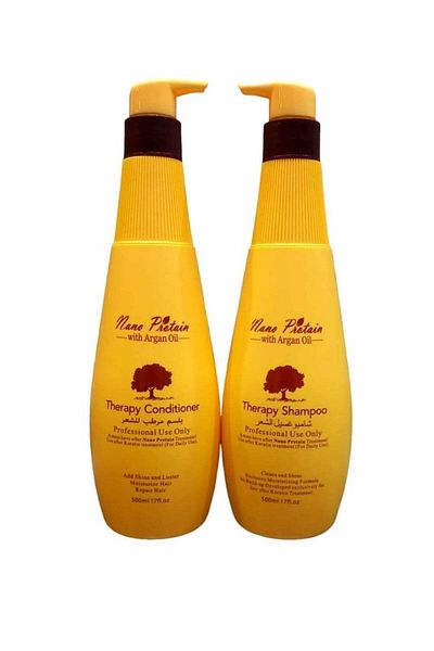 Nano Shampoo 500 Ml And Conditioner 500 Ml For Hair After Protein And Keratin