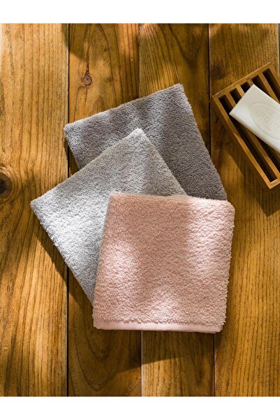 LC Waikiki Plain Cotton Hand Towel Set of 3 (W3)