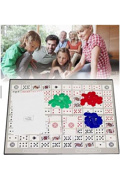 GENERAL Sequence Original Game with Folding Board and Arabic Cards