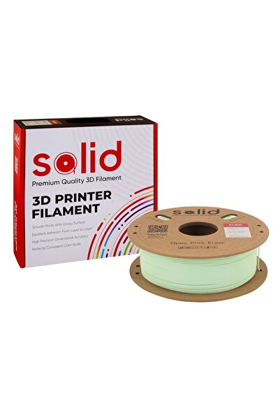 Solid Filament Solid PLA Matte Yeşil Filament 1.75mm - 1Kg