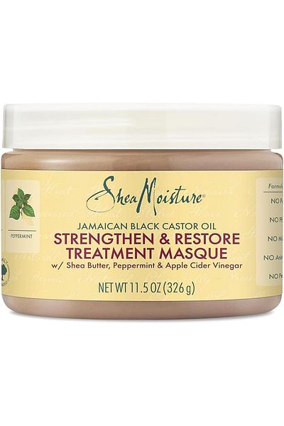Shea Moisture Jamaican Black Castor Oil Strengthen & Restore Treatment Hair Mask, 12 oz
