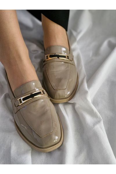 aayak&kabımofficial Women's Loafer Shoes with Stylish Metal Buckle – for Casual and Office Combinations