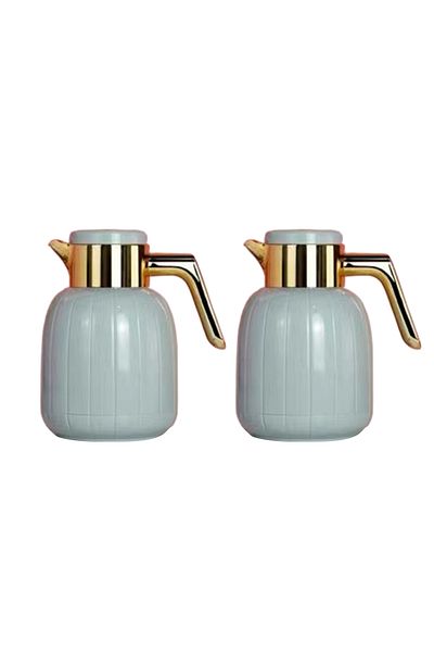 DVINA 2-piece thermos set for tea and coffee, 1 liter + 1 liter, multiple colors