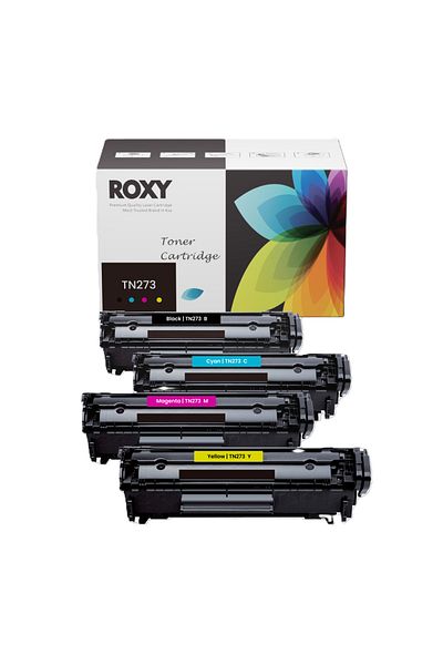 Roxy Brother TN-273 Compatible Toner Set for HL/MFC L3210 L3230 L3750 Series – Black Cyan Magenta Yellow