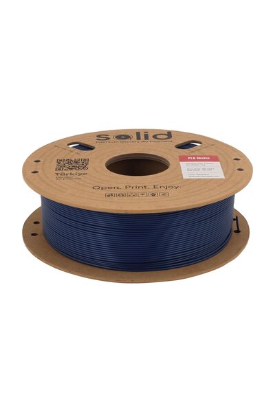 Solid Filament Solid PLA Matte Lacivert Filament 1.75mm - 1Kg