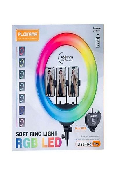 Shopi Plokama R45 Pro Soft LED RGB Ring Light
