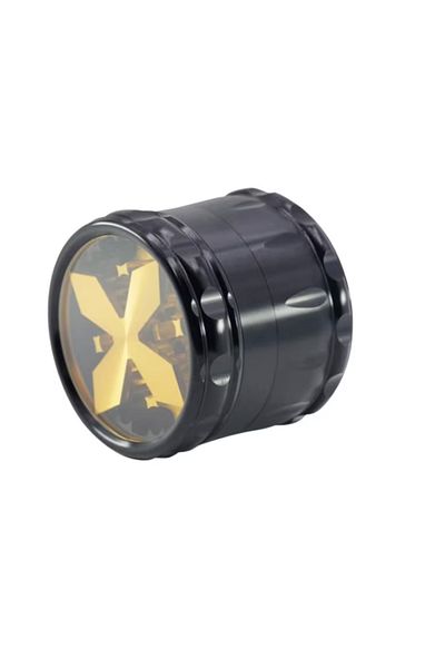 OEM Feliciay herb or spice grinder, 51 x 63 mm, aluminum, black, gold
