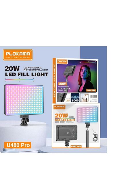 Shopi PLOKAMA U480 Pro RGB Photography BrightLED Video Light Lamp