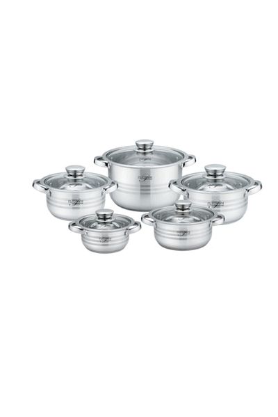 PLATINIUM 10-piece stainless steel pot set, Platinum Collection