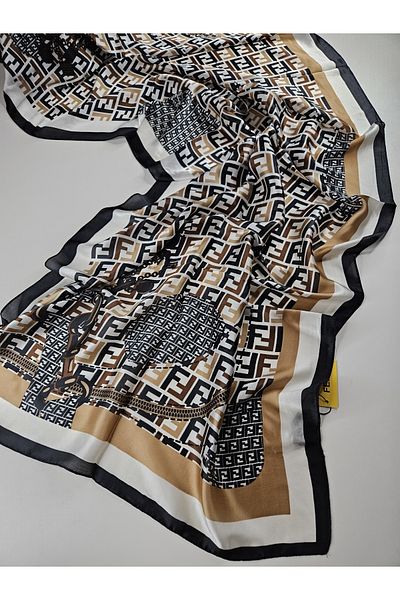 Webinay Home F Pattern Chain Pattern Voile Silk Shawl New Season Shawl Scraf Premium