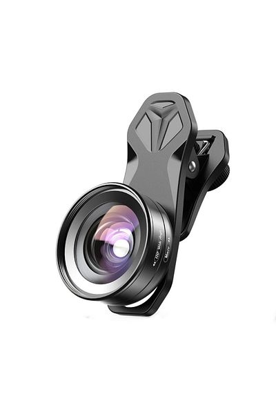 APEXEL Set of 2 Professional Lenses Made of 10x Macro Lens and 120 Wide Angle Lens, Iphone 13,12,11,x