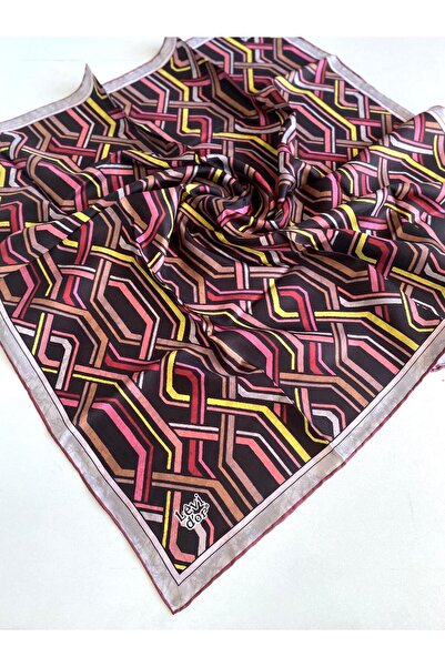 Levidor Tivil Pure Silk Scarf 49410 Μεικτό Σχέδιο Δαμασκηνί