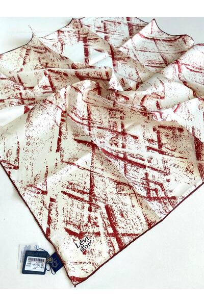 Levidor Eșarfă Tivil din mătase pură 49364 crem cu model mixt