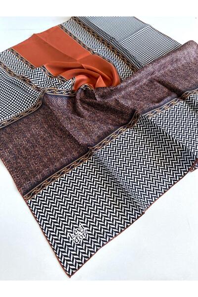 Levidor Tivil Φουλάρι από καθαρό μετάξι 49446 Μικτό σχέδιο κανέλας