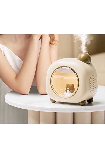 Menuzer Sevimli Ayı Şarj Edilebilir Nemlendirici Buhardanlık