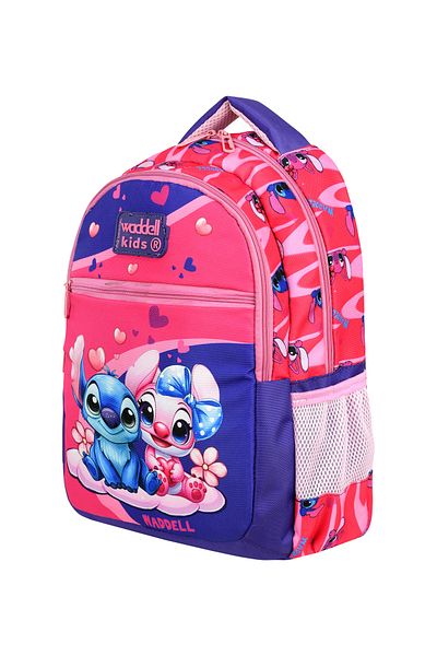 Niss Store Set de trei rucsac pentru școală primară tematică Stiç, cutie termică pentru prânz și suport pentru stilou