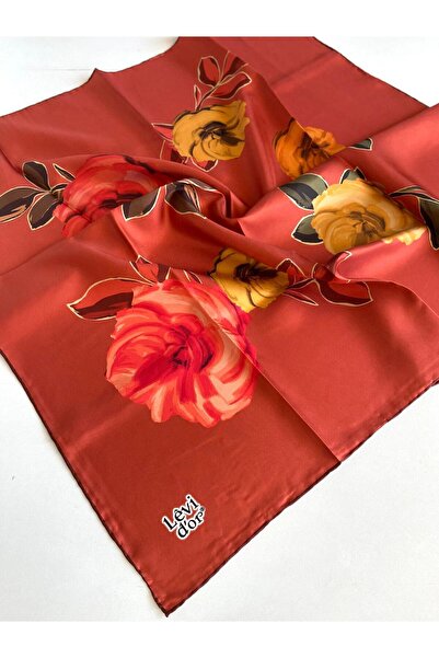 Levidor Eșarfă din mătase pură Tivil 49424 Model mixt cu coajă de ceapă