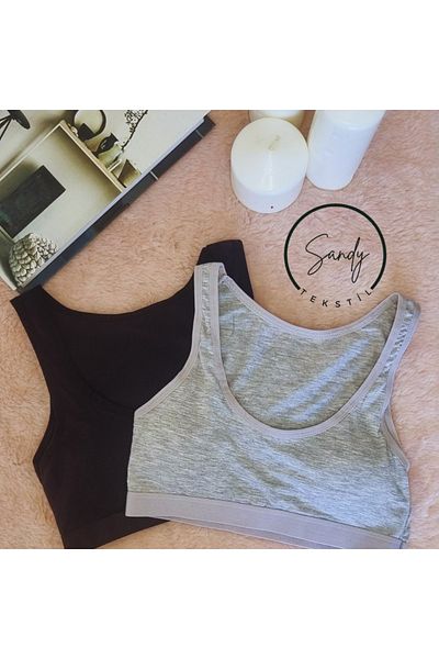 Koza soft Combed Cotton Covered Thick Strap Bustier Bra