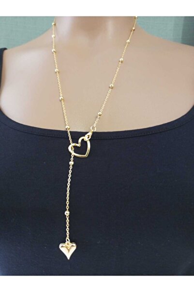 Tasarım Lak kaplama Kalp Y kolye