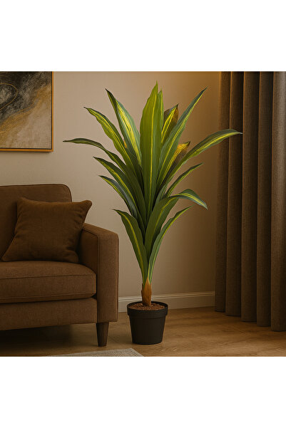 Gharaib Al Tuhaf نبتة أڤيرا – لمسة خضراء بواقعية فائقة بارتفاع 100 سم