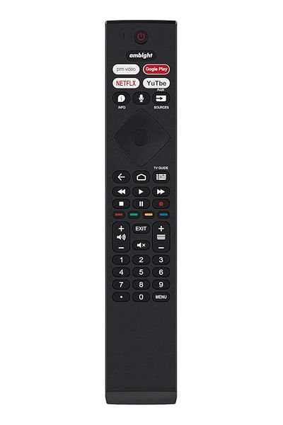 The Bros 398GM08BEPHN0009PH RC4284505/01RP Voice Replaced Remote Control Compatible with Philips TV 4K TV