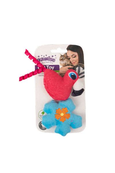 Pawise Knitted Cat Toy Bird - Flower Ferrg