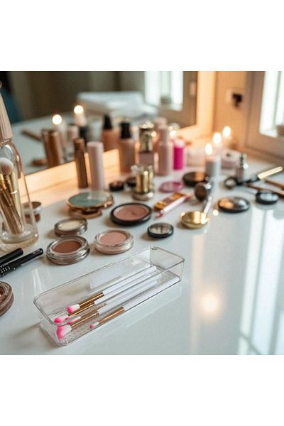 Gead Beautybox Long Makeup Organizer Brush & Pencil