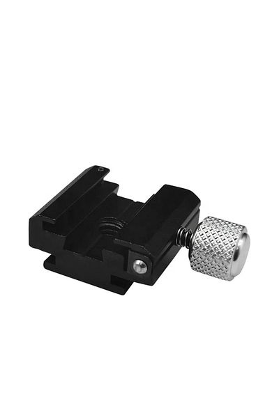 THD Quick Release system for photo accessories equipped with cold shoe mount, black color