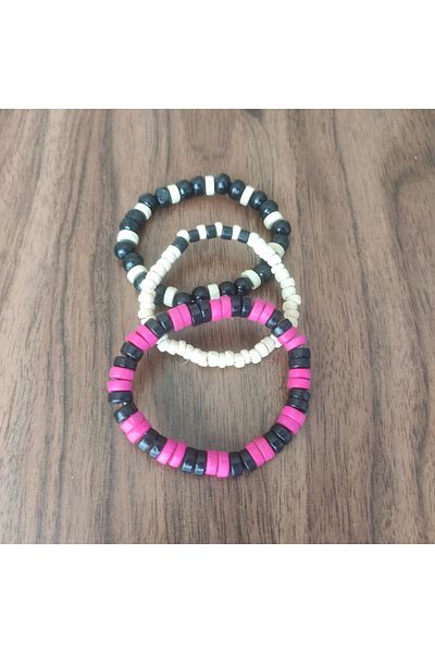 Game Wooden Bracelet Set of 3