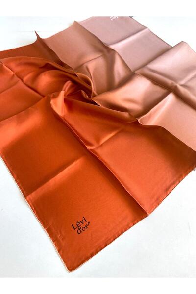 Levidor Eșarfă de mătase Tivil 48915 Portocaliu cu model mixt