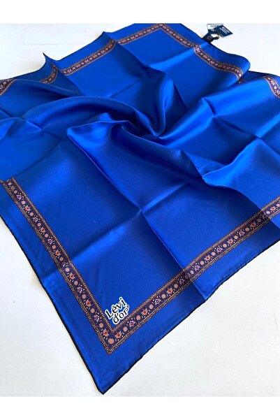 Levidor Eșarfă din mătase pură Tivil 48930 Saks Blue Mixed Pattern