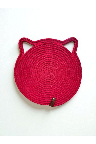 Essme Collection Cat Dog Food Mat Food Container Mat 26 Cm.