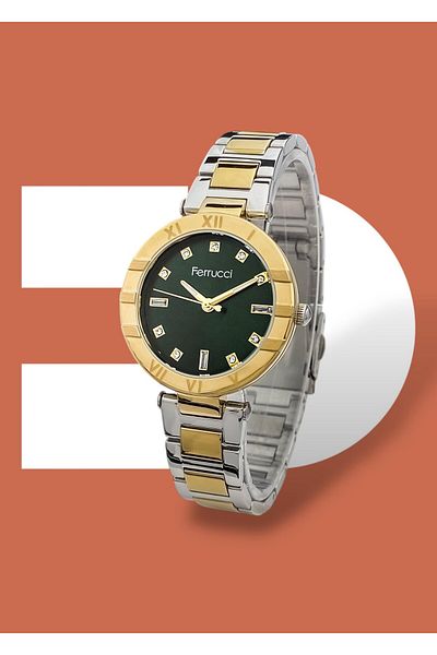 Ferrucci 3 Atm Waterproof Steel Cord Women's Wristwatch