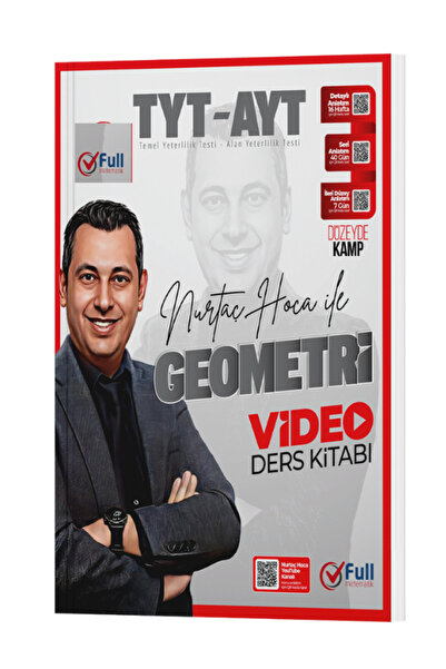 Full Matematik Yayınları Full Nurtaç Hoca İle TYT AYT Geometri Video Ders Kitabı