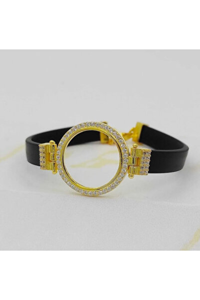 ED CAESAR Gümüş Çeyrek Altın konulabilen çeyreklik Gümüş Bileklik