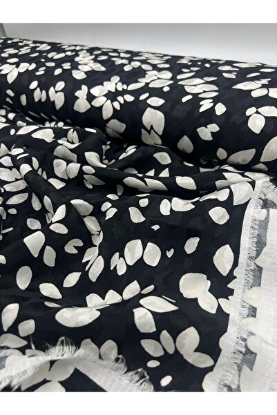 Kumaş Sevdası Jakarlı Floş İpek Kumaş (Eni 150cm) Polyester içermez İç Göster...