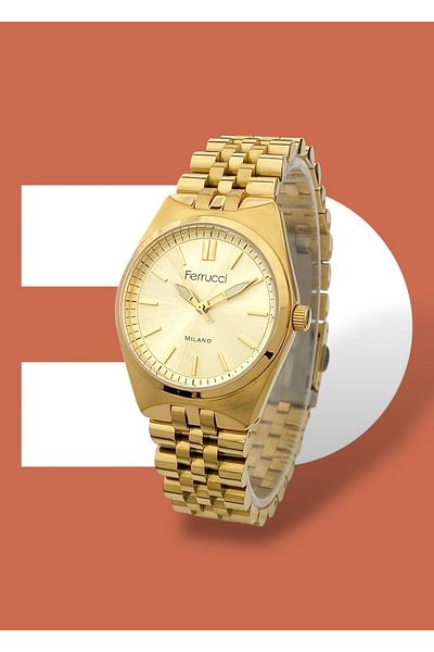 Ferrucci 3 Atm Waterproof Steel Cord Women's Wristwatch