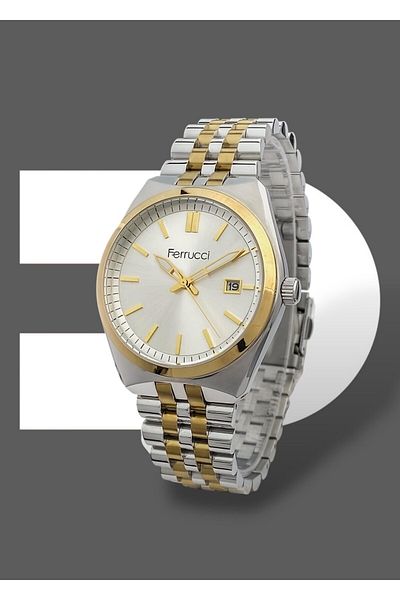 Ferrucci Original 2 Years Guarantee 3 Atm Waterproof Steel Band Men Wrist Watch