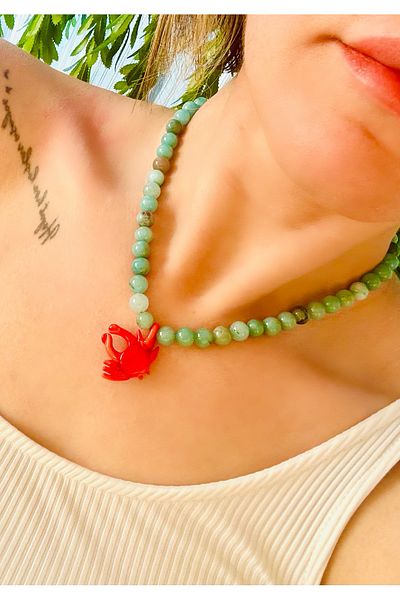 Markiz Takı Glass Beads Murano Glass Figure Design Pendant