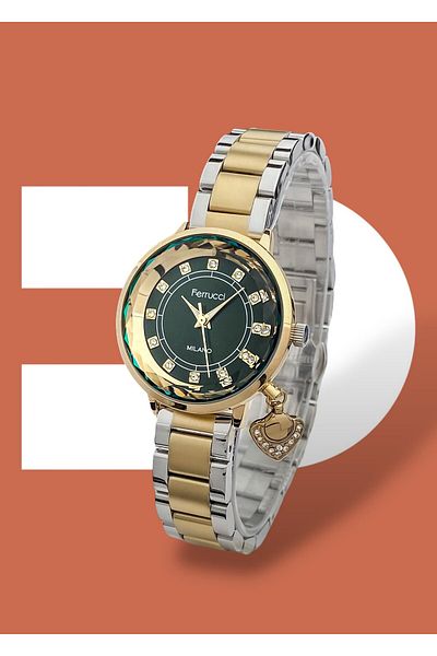 Ferrucci 3 Atm Waterproof Steel Cord Women's Wristwatch