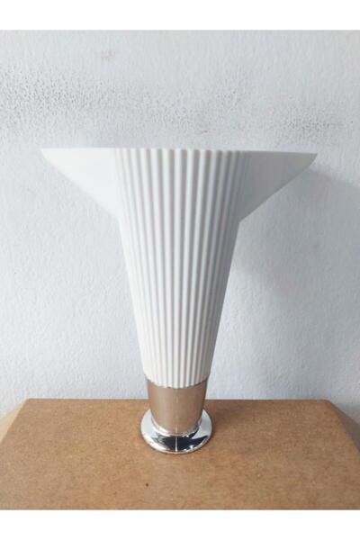 ehobici Mobilya Ayağı Çizgili Model 15cm Krom