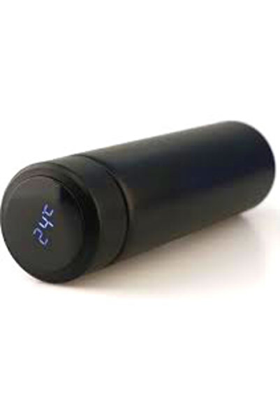 Marsilyan Black Led Graduated Steel Thermos 500ml (4940)