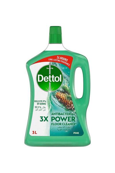Dettol Antibacterial Power Floor Cleaner Pine Green 3L