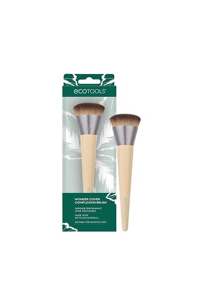 Ecotools Wonder Cover Complexion Brush, Makeup Brush For Flawless Foundation Application & Blending,